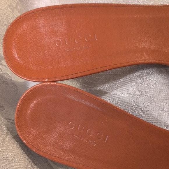 Gucci Women's Brown and Tan Kitten Heel Slides - Picture 8 of 13